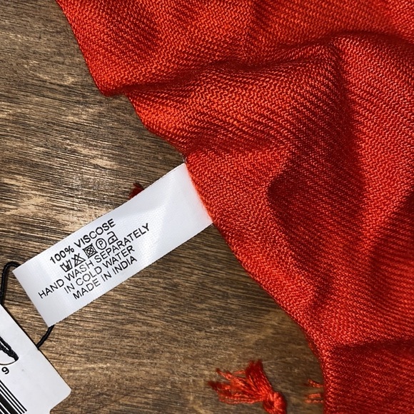Bijoux Terner pashmina orange red scarf new with tags - Picture 2 of 4